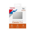 1TB Toshiba Canvio Flex with USB Type-C & USB Type-A (Silver)