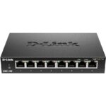 D-LINK 8-PORT UNMANAGED GIGABIT METAL DESKTOP SWITCH
