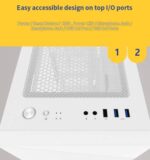 ZALMAN Z1 ICEBERG - MID TOWER mATX GAMING CASE(WHITE) - Image 6
