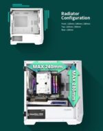 ZALMAN Z1 ICEBERG - MID TOWER mATX GAMING CASE(WHITE) - Image 4