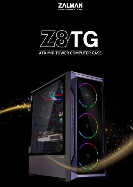 ZALMAN Z8 TG - MID TOWER TEMPERED GLASS RGB ATX GAMING CASE